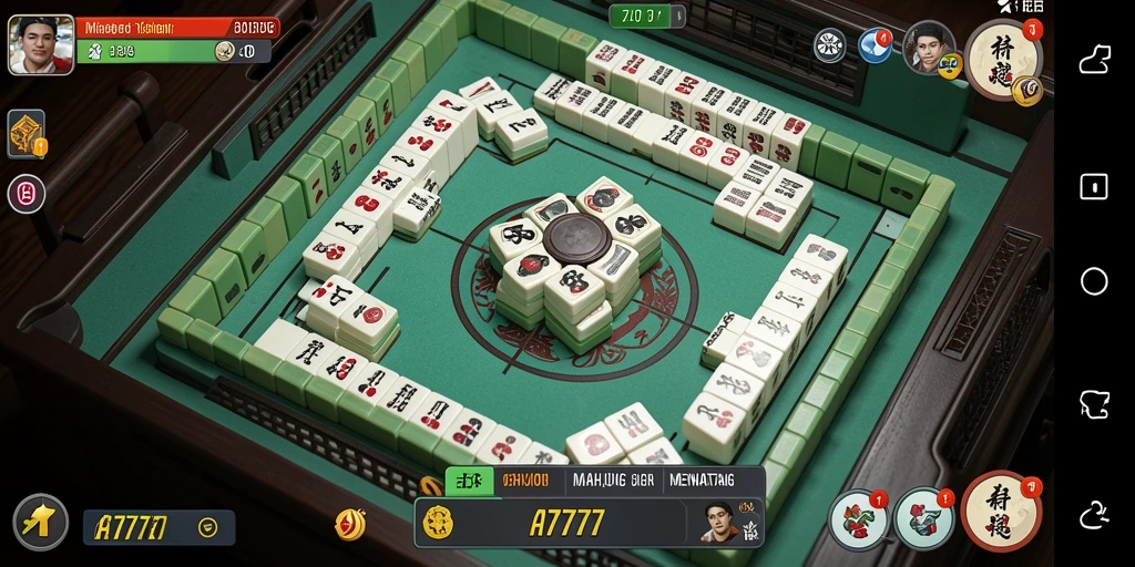 Screenshot gameplay A7777 yang menampilkan tantangan Mahjong yang seru.