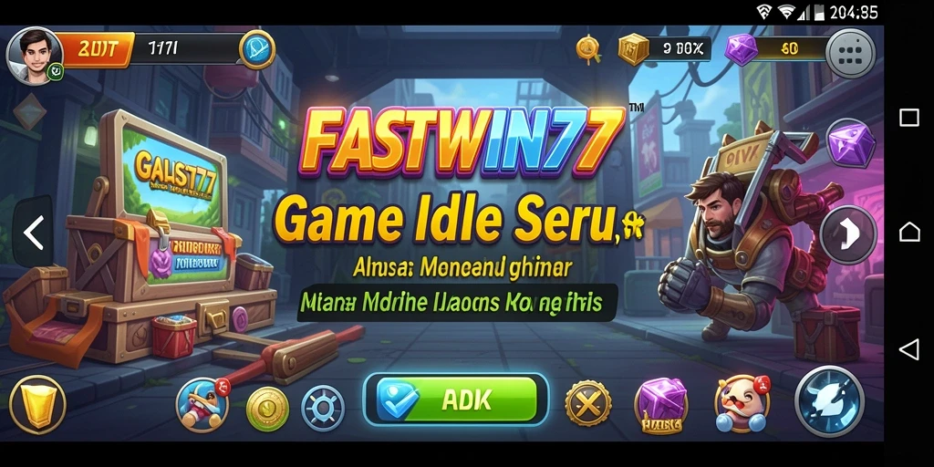 Tampilan gameplay FASTWIN77 yang menarik dan penuh warna.