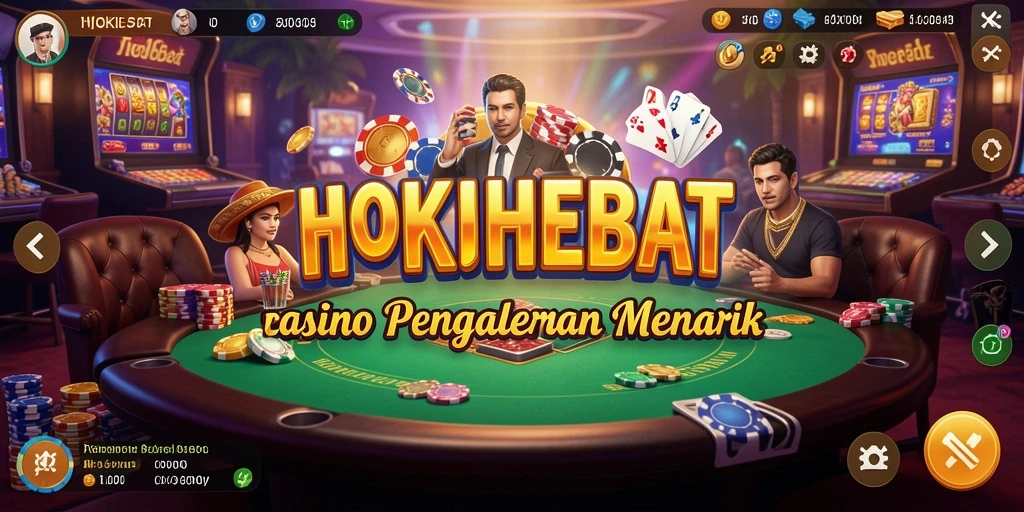 Tampilan gameplay HOKIHEBAT yang mengasyikkan dan menegangkan.