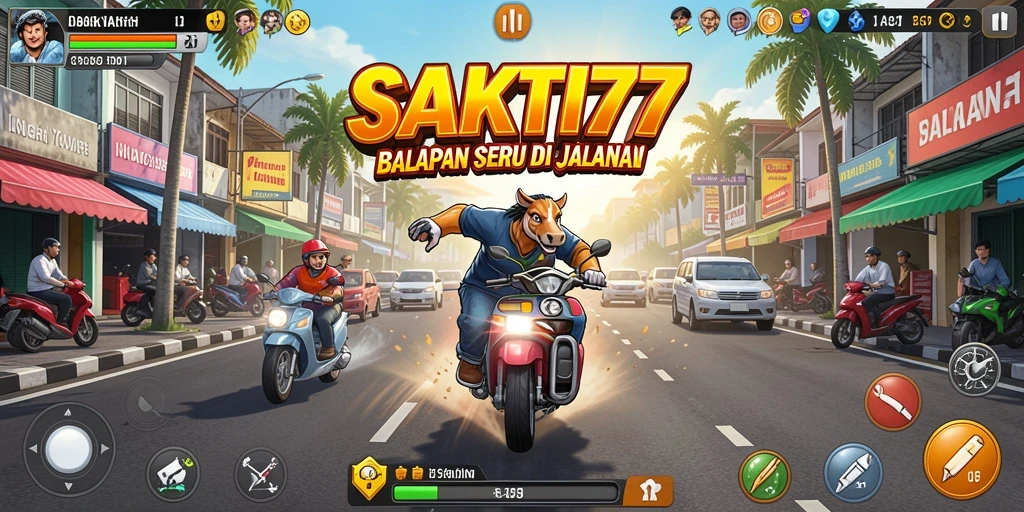 Gameplay Racing SAKTI77 yang mendebarkan dan penuh aksi.