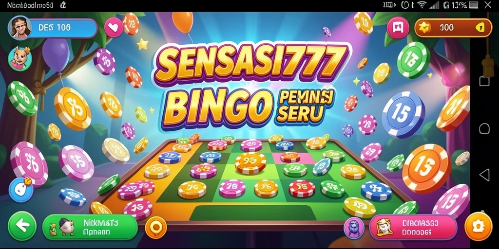 Gameplay SENSASI777 yang seru dalam permainan Bingo.