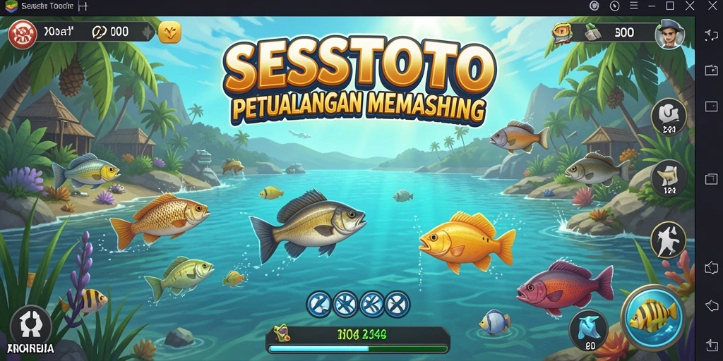 Tangkapan ikan yang menakjubkan dalam permainan SESETOTO.