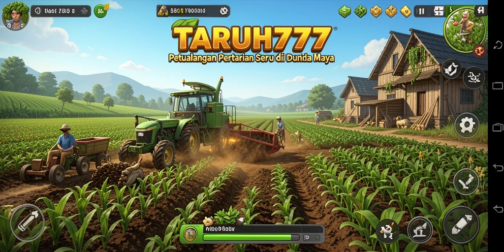 Tangkapan layar TARUH777 menampilkan petualangan pertanian yang seru.