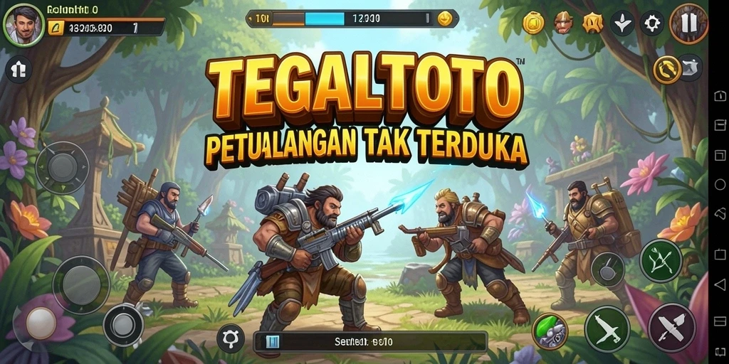 Screenshot gameplay TEGALTOTO menunjukkan petualangan seru dan dunia yang kaya.