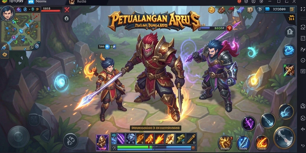 Screenshot TOTO99 menampilkan aksi mendebarkan dalam permainan ARPG.