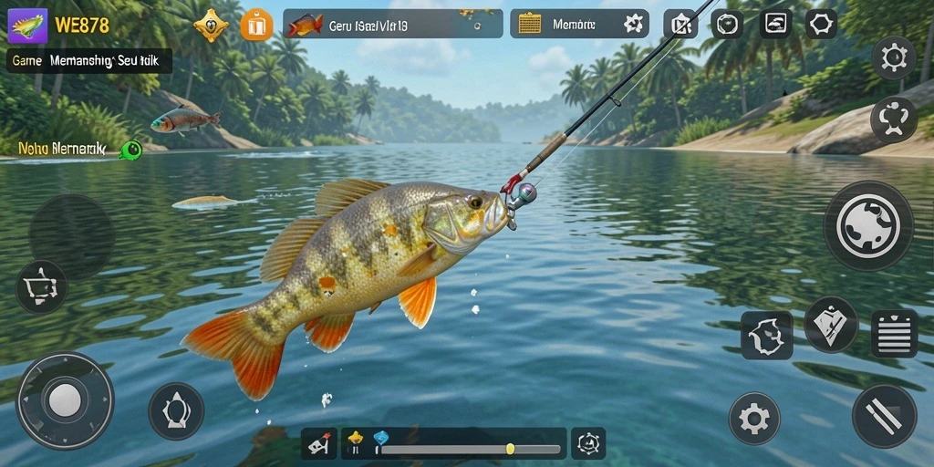 Gameplay seru memancing di WE878 dengan grafis yang menakjubkan.