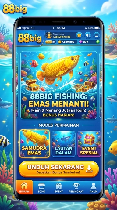 Tampilan antarmuka aplikasi 88big yang menarik.